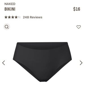 SKIMS Naked Bikini Panties - Small, Onyx
